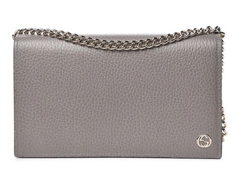 betty gucci|Gucci Betty Chain Wallet Interlocking G Medium Grey .